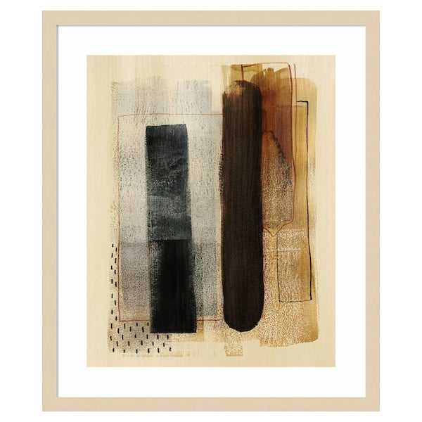 Amanti Art Burnt Toast I by Grace Popp 21 in. W x 25 in. H. Wood Framed Wall Art Print Framed in Brown