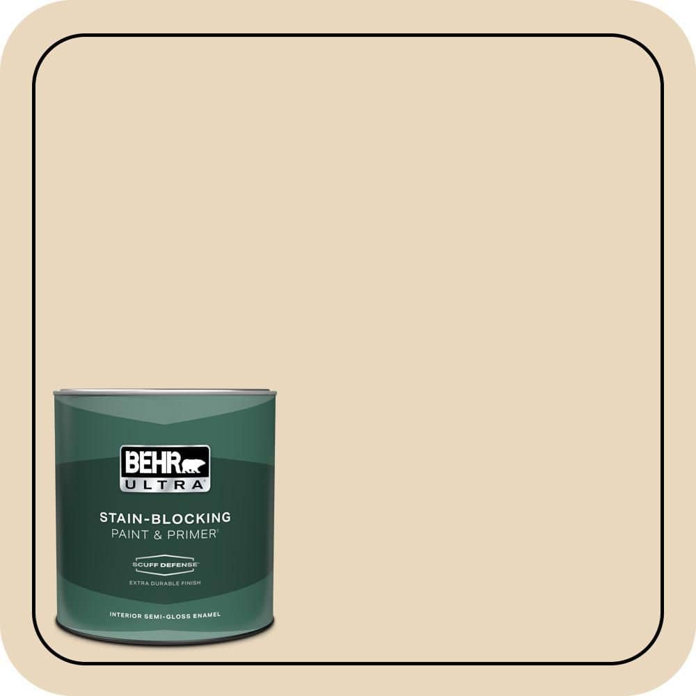 1 qt. Home Decorators Collection #HDC-WR15-8 Steamed Milk Extra Durable Semi-Gloss Enamel Interior Paint & Primer price history on PriceWatchPro
