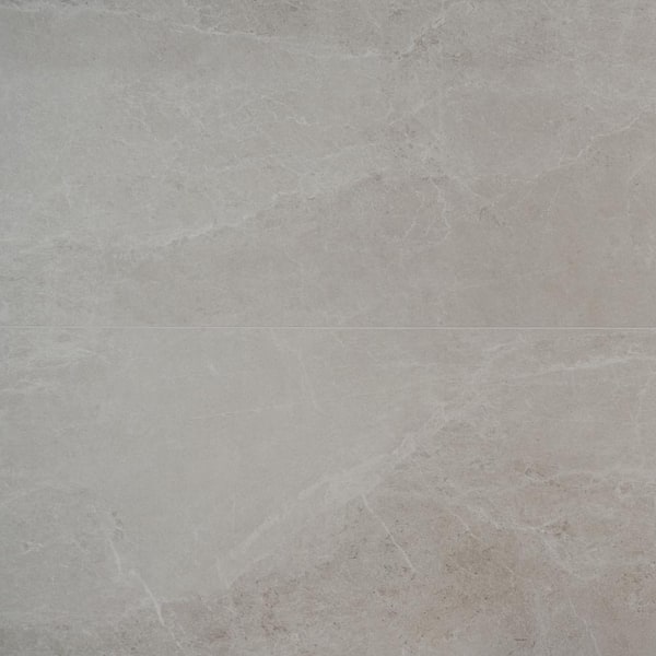 Ivy Hill Tile LithoTech Chalk White 23.62 in. x 47.24 in. Matte Porcelain Floor and Wall Tile (15.49 sq. ft./Case)
