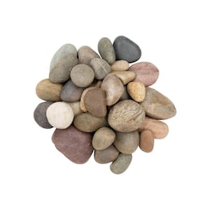 Imperial 0.4 cu. ft. 1 in. to 2 in. Multi-Color Beach Pebbles 30 lbs. Bag
