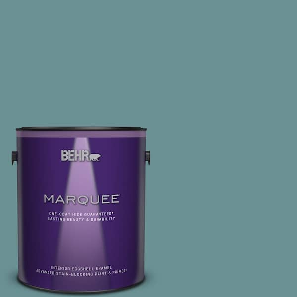 BEHR MARQUEE 1 gal. #T15-16 Blue Clay Eggshell Enamel Interior Paint & Primer