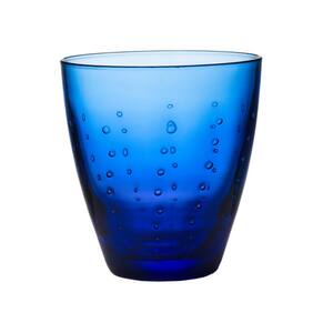 Blue Raindrop Double Old Fashioned Glass