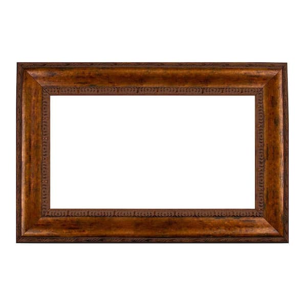 Venezia 60 in. x 36 in.DIY Mirror Frame Kit in Bronze - Mirror Not Included