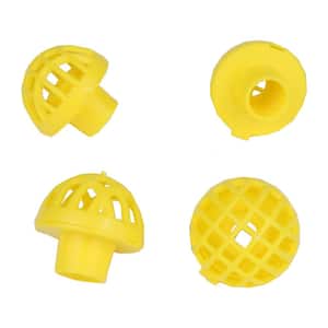 Replacement Yellow Bee Guards for Hummingbird Feeders (4-Count)