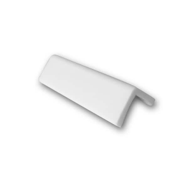 ORAC DECOR 1-1/8 in. D x 1-1/8 in. W x 4 in. L Primed White Plain Polystyrene Crown Moulding Sample
