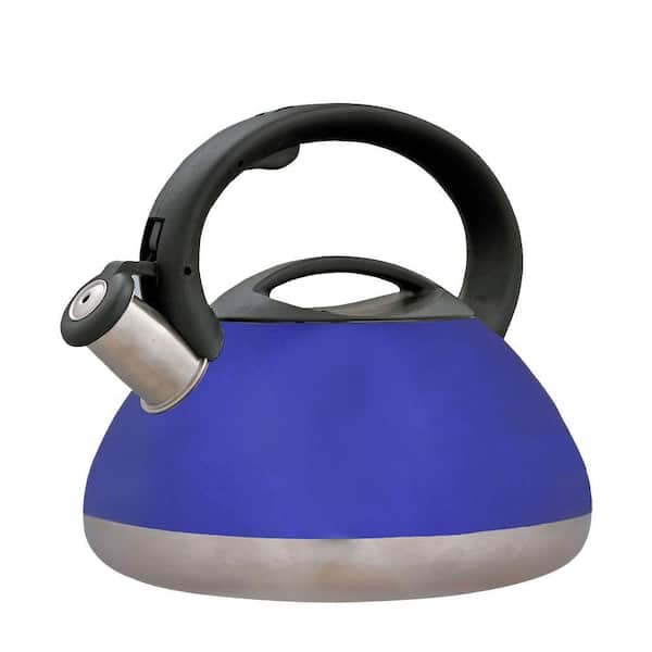 Creative Home Sphere 12-Cup Tea Kettle with Stainless Steel in Metallic Blue