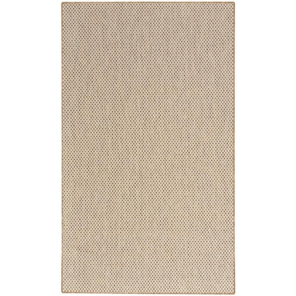Courtyard Jute Ivory 3 ft. x 5 ft. All-Over Design Contemporary Area Rug