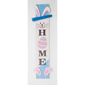 48 in. Wood Easter Bunny Home Porch Sign