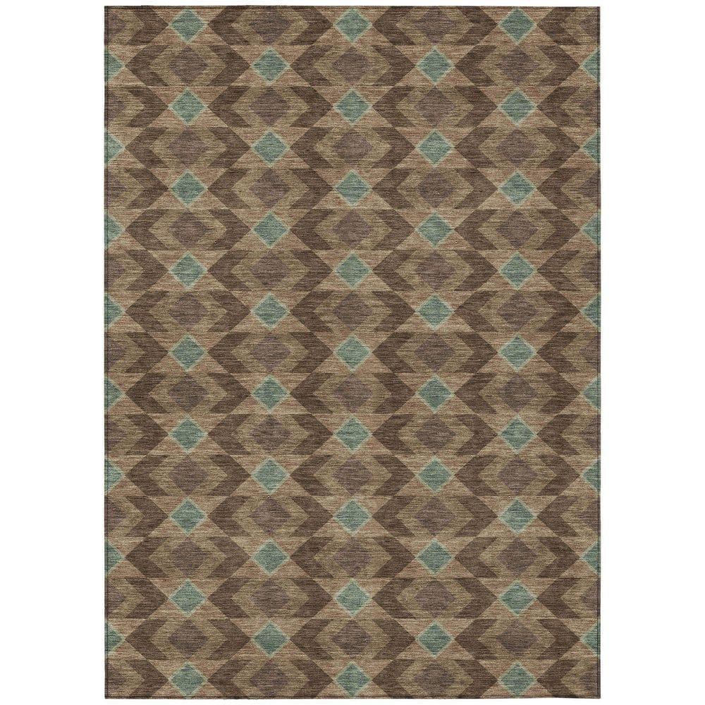 Chantille Machine Washable Indoor/Outdoor Abstract ACN2687 Chocolate 8 ft. x 10 ft. Area Rug price history on PriceWatchPro