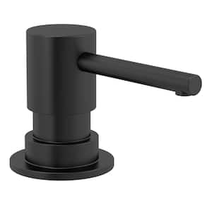 Trinsic Deck Mount Metal Soap Dispenser in Matte Black
