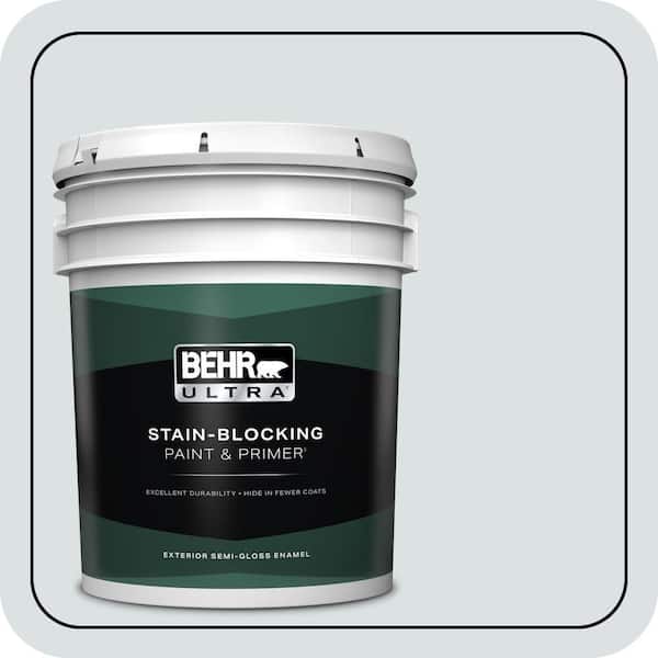 BEHR ULTRA 5 gal. #ECC-32-2 Beach Wind Semi-Gloss Enamel Exterior Paint & Primer