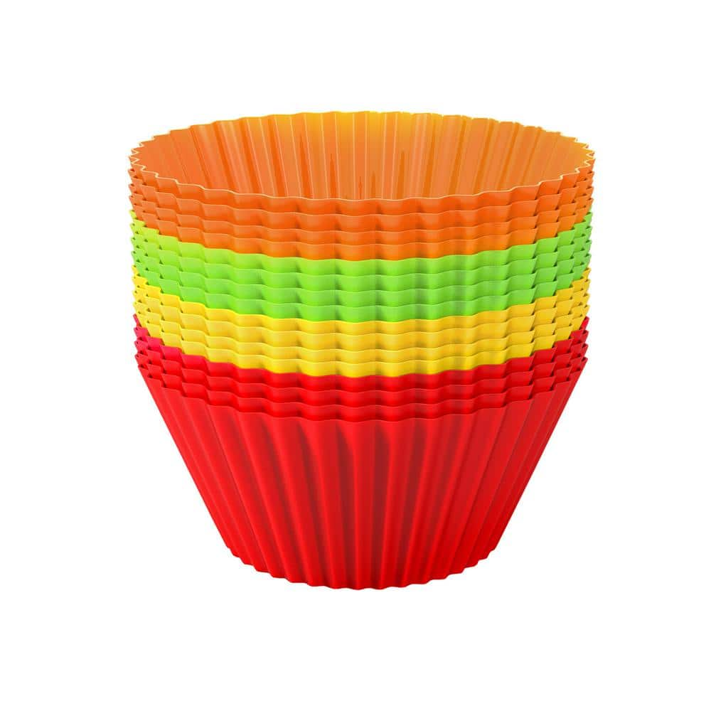 Chef Buddy Silicone Cupcake Liners (24-Pack) M030221 - The Home Depot