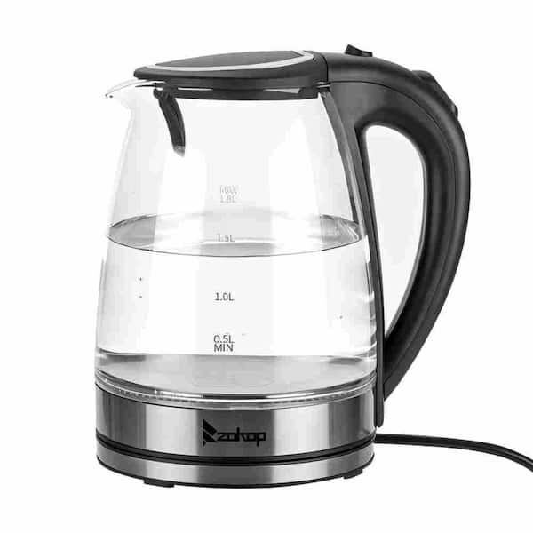 110V 1200W 1.8L 9-Cup Electric Glass Kettle