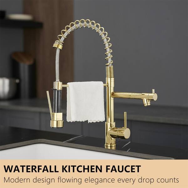 Brass outlet Pull-Down Commercial Sink Faucet