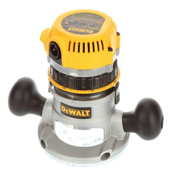 DEWALT 11 Amp Corded 1 3 4 Horsepower Fixed Base Plunge Router Combo Kit DW616PK