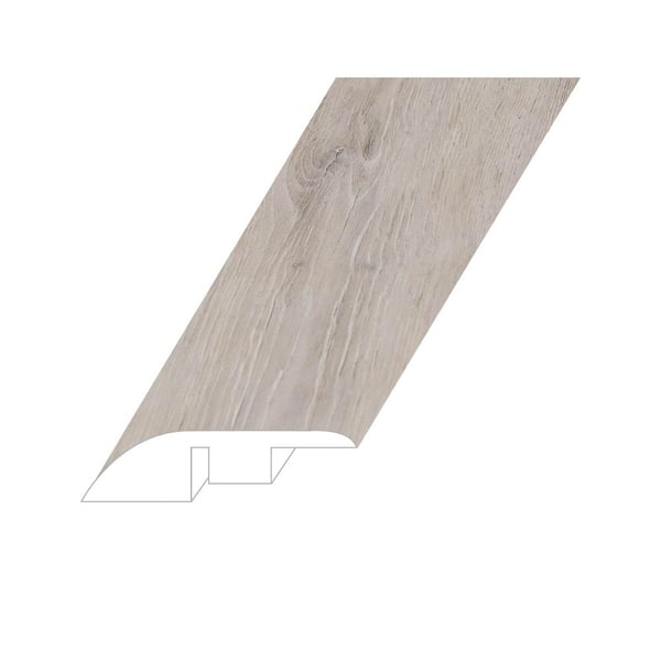 Montserrat Amare Lucid Silver 0.6 in. T x 1.8 in. W x 94.5 in. L Vinyl Reducer Molding