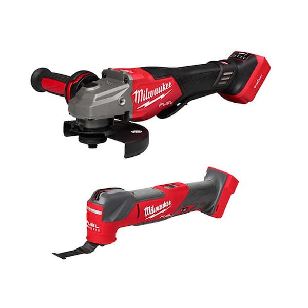 M18 FUEL ONE-KEY 18V Lithium-Ion Brushless Cordless 4-1/2 in./6 in. Braking Grinder w/Paddle Switch & Multi-Tool