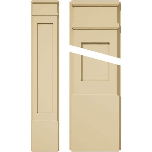 Ekena Millwork 2 in. D x 9 in. W x 48 in. L Primed Polyurethane Pilaster 1-Pack
