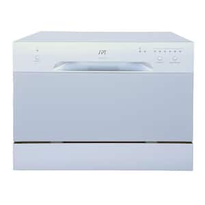 18 in. Silver Digital CounterTop Control 120-volt Dishwasher with 6-Cycles, 6 Place Settings Capacity