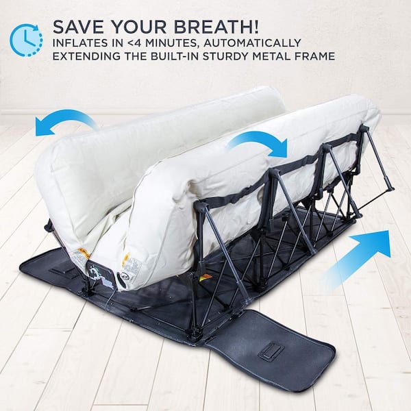 EZ-Bed 7 in. Queen Size Air Mattress with Built in Pump & Anti-Deflate Technology
