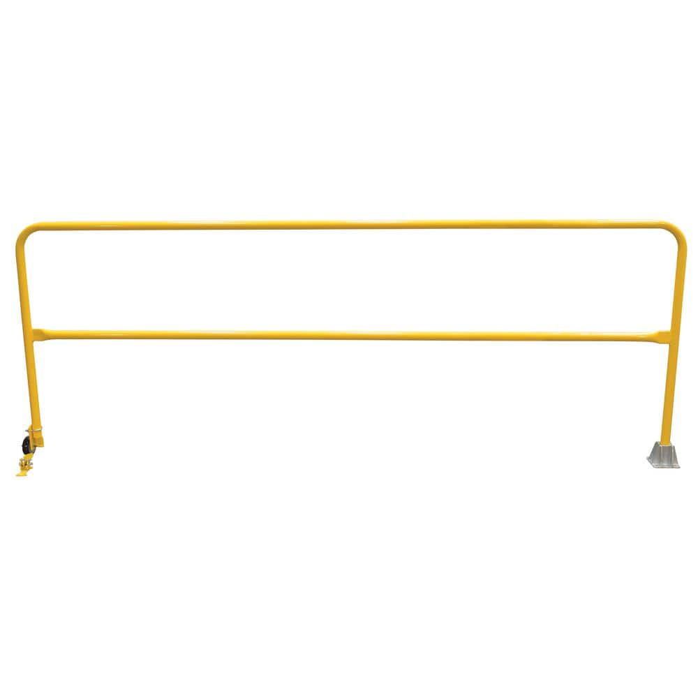 Vestil 10 ft. L Yellow Steel Dock Safety Swing Gate SSG-10 - The Home Depot