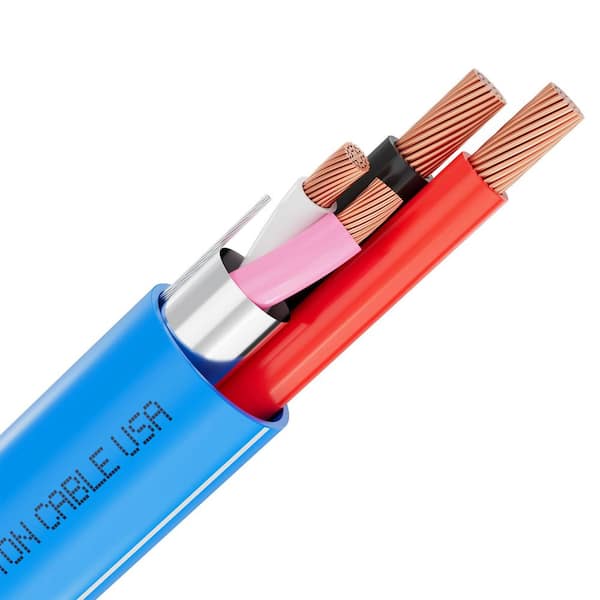 100 ft. 16/2C+22/1PR Blue CMR Copper Lutron Equivalent QSH-CBL-L, Liberty LUTRON-YEL, Universal Control and Power Wire