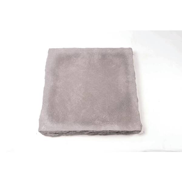 Grey Flat Solid Column CapStone 18 in. x 18 in.