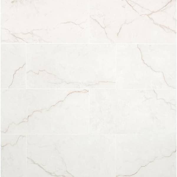 MSI Brighton Gold 12 in. x 24 in. Matte Porcelain Marble Look Floor and Wall Tile (16 sq. ft./ Case)