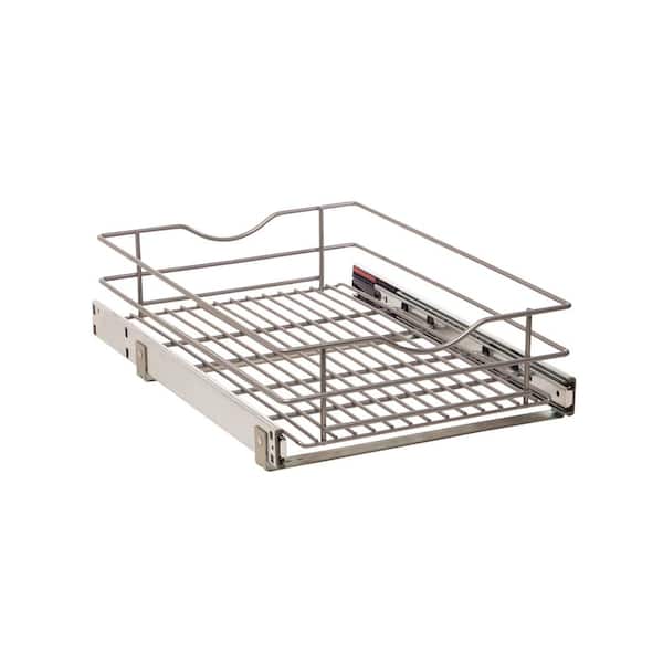 Simply Put 14 in. Single Tier Wire Soft-Close Pullout Basket