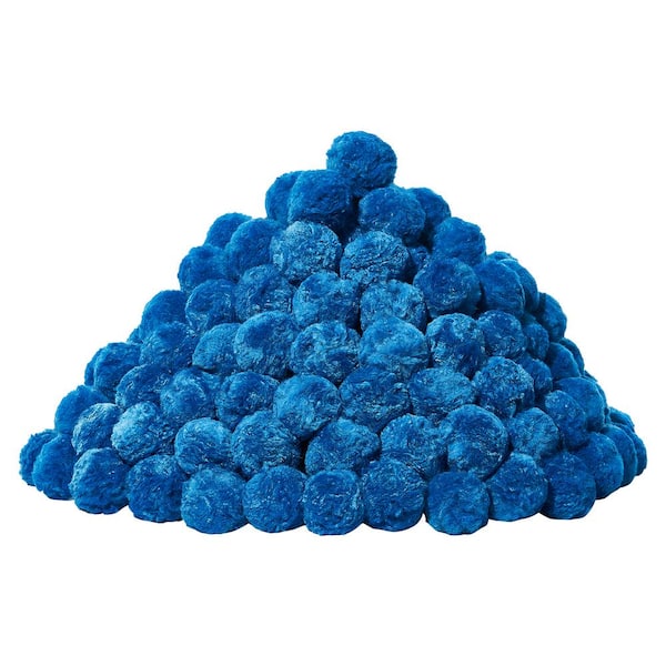 Pool Filter Balls for Sand Filter 3.1 lbs. Filter Balls Replacewith Wash Bag (Blue) 280 sq. ft. Cartridge Filters