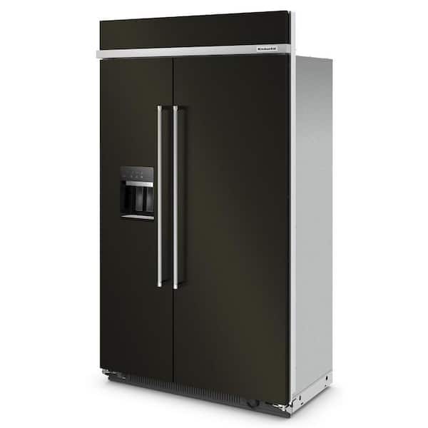 KitchenAid 23.8 Cu. Ft. 36 Counter-Depth French Door Refrigerator with  PrintShield Finish in Black Stainless
