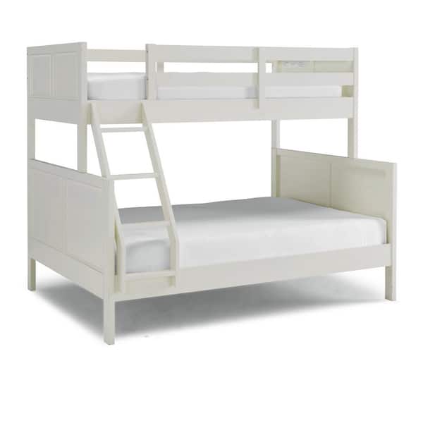 HOMESTYLES Naples Off White Twin Over Full Bunk Bed