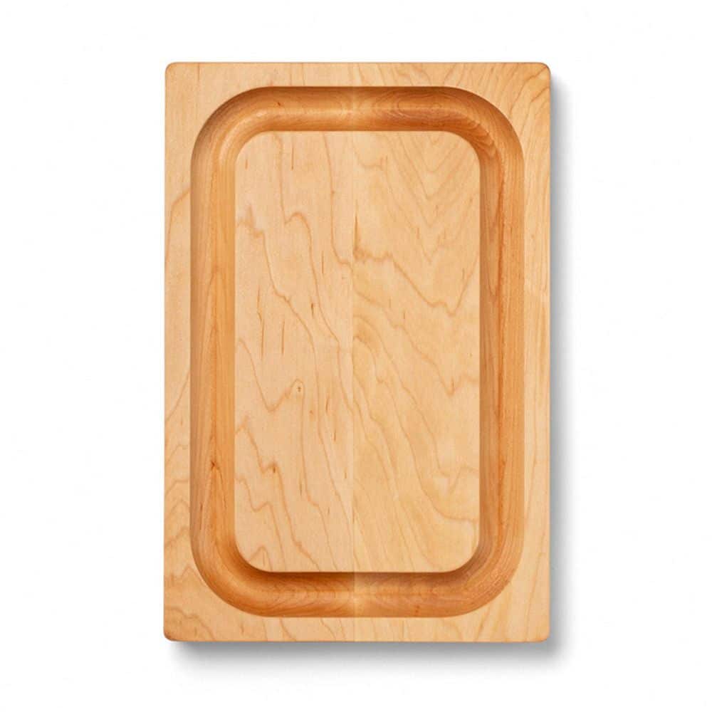 Maple Wood Reversible Cutting Board with Juice Groove