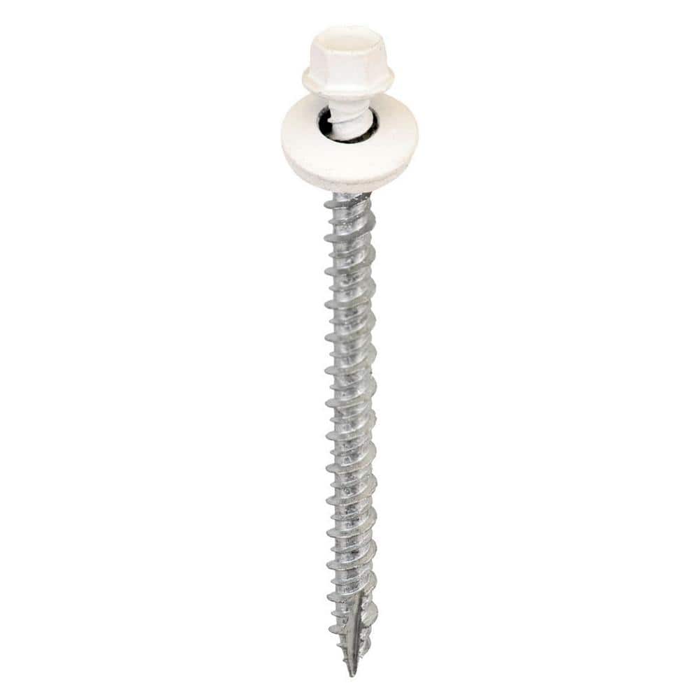 "#9 X 2-1/2 inch White Hex Metal to Wood Screws (Bag of 250)" price history on PriceWatchPro