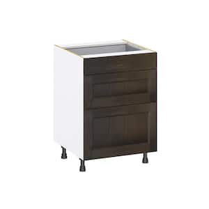 Lincoln Chestnut Solid Wood Assembled Base Kitchen Cabinet with 3 Drawers (24 in. W x 34.5 in. H x 24 in. D)