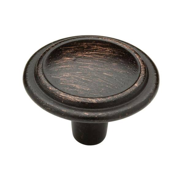 Liberty Top Ring 1-1/4 in. (32 mm) Venetian Bronze Round Cabinet Knob (60-Pack)