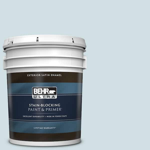 BEHR ULTRA 5 gal. Home Decorators Collection #HDC-CT-16B Waterfall Satin Enamel Exterior Paint & Primer