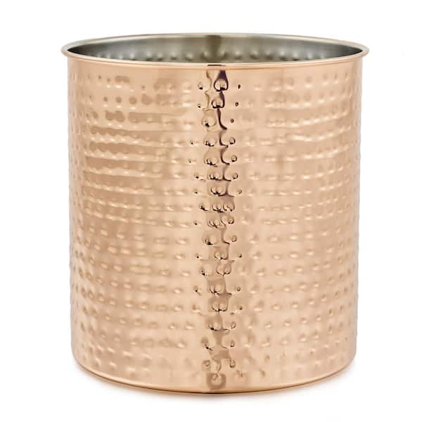 Old Dutch 7 in. Jumbo Hammered Copper Utensil Holder 849JB The Home Depot