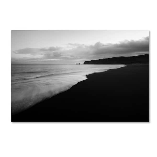 Trademark Fine Art Philippe Sainte-Laudy 'On the Black Beach' Canvas Unframed Photography Wall Art 30 in. x 47 in