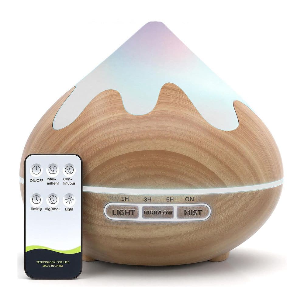 500ml Ultrasonic Aromatherapy Diffuser w Remote Control, 14-LED Colors ...