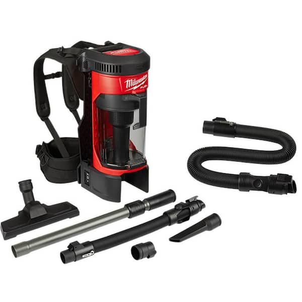 Milwaukee M18 FUEL 18-Volt Lithium-Ion Brushless 1 Gal. Cordless 3-in-1 Backpack Vacuum with Extra 9 ft. Pro-Grade Hose