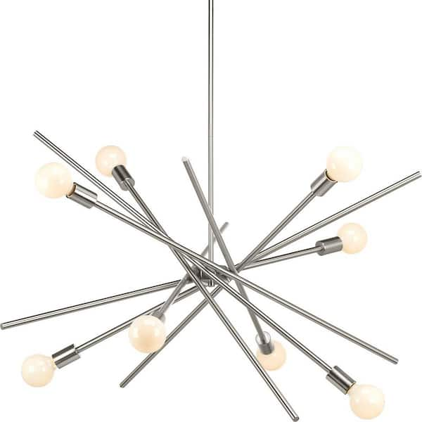 Progress Lighting Astra Collection 42-3/8 in. 8-Light Brushed 