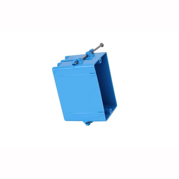 Carlon 1-Gang 18 cu. in. Blue PVC New Work Electrical Switch and Outlet Box  (Case of 100) B118A - The Home Depot