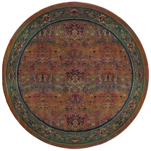 Peace Clay 6 ft. x 6 ft. Round Area Rug