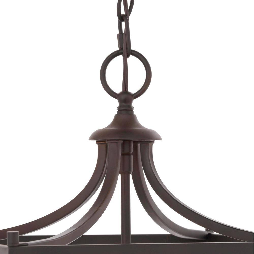 Kennedy 20'' Matte Black and Bronze Crystal Globe Pendant Light