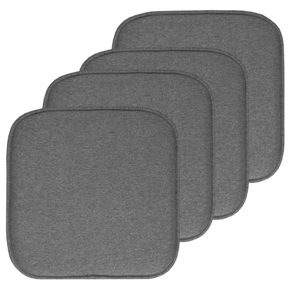 Charlotte Jacquard Square Memory Foam 16 in.x16 in. Non-Slip Back, Chair Cushion (4-Pack), Gray price history on PriceWatchPro