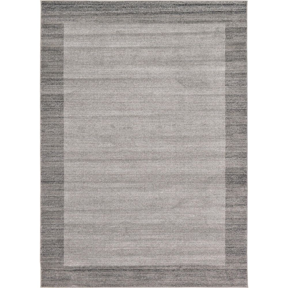 Unique Loom Del Mar Abigail Light Gray 7' 0 X 10' 0 Area Rug 3130935 