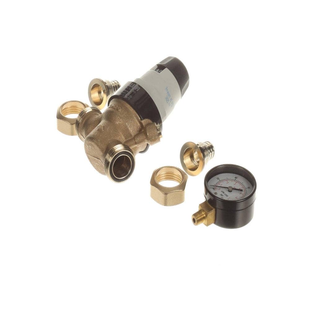 "Pressure Reducing Valve Gauge Adjustable Preset 45Psi 3/4"" Press Pex Crimp 12.5Gpm Max Flow Prescal 535751HA" price history on PriceWatchPro