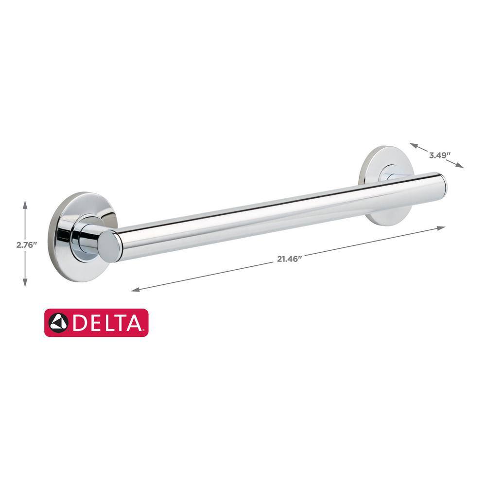 Stainless Steel Wall Mounted Bathroom Grab Bars, 18-inch, Set of 3