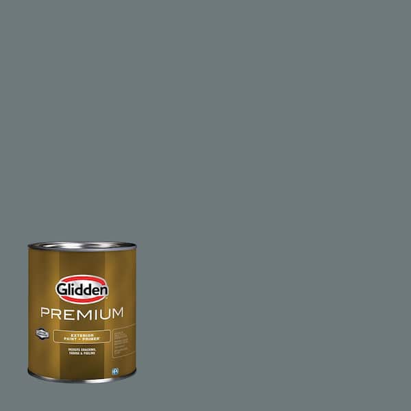 Glidden Premium 1 qt. PPG1036-6 Phantom Satin Exterior Latex Paint
